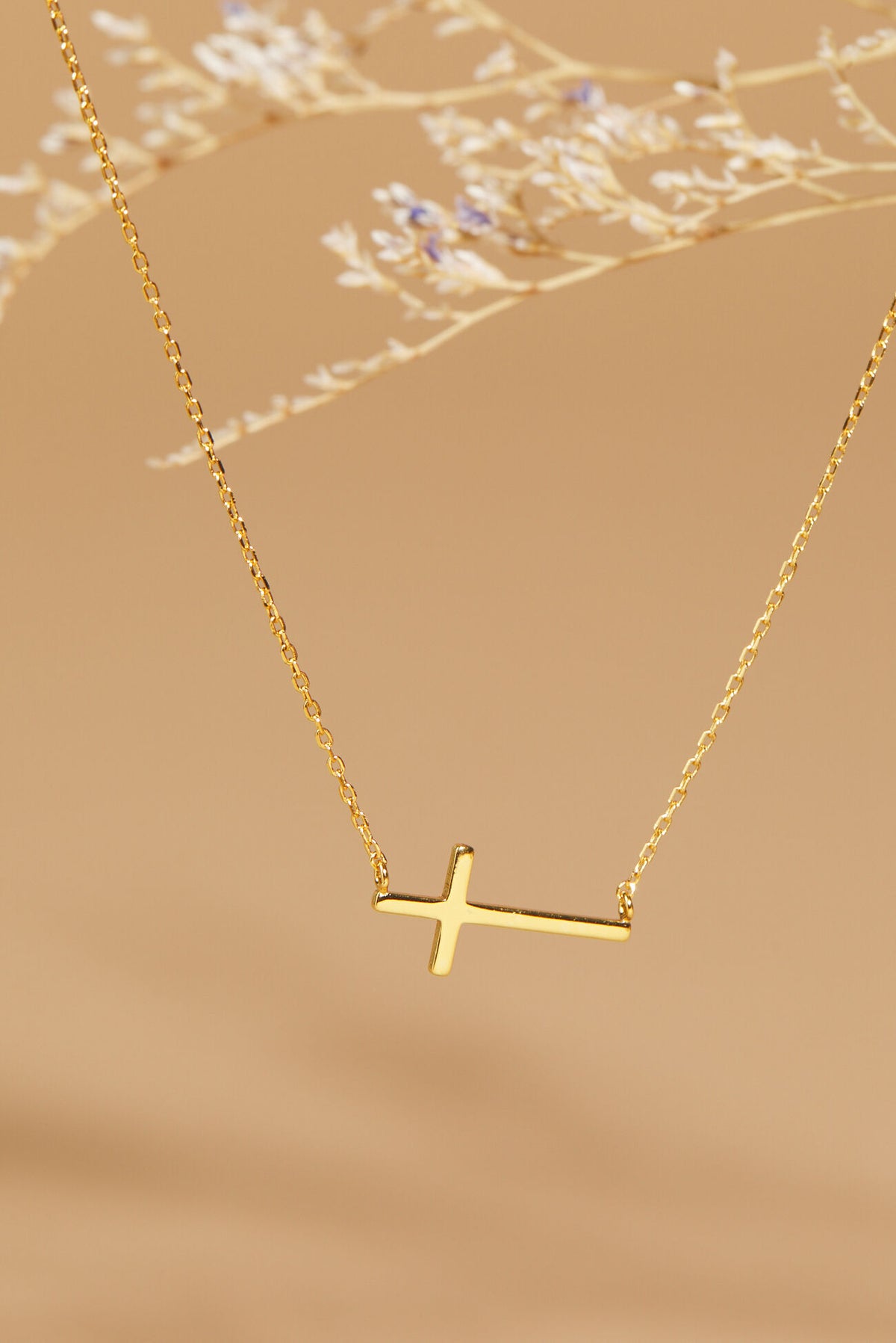 18K Gold Plated Cross Necklace