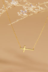 18K Gold Plated Cross Necklace