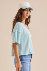 Ada Ribbed Boxy Tee