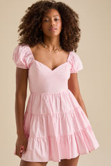 Alaia Puff Sleeve Mini Dress