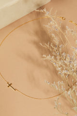 18K Gold Plated Cross Necklace