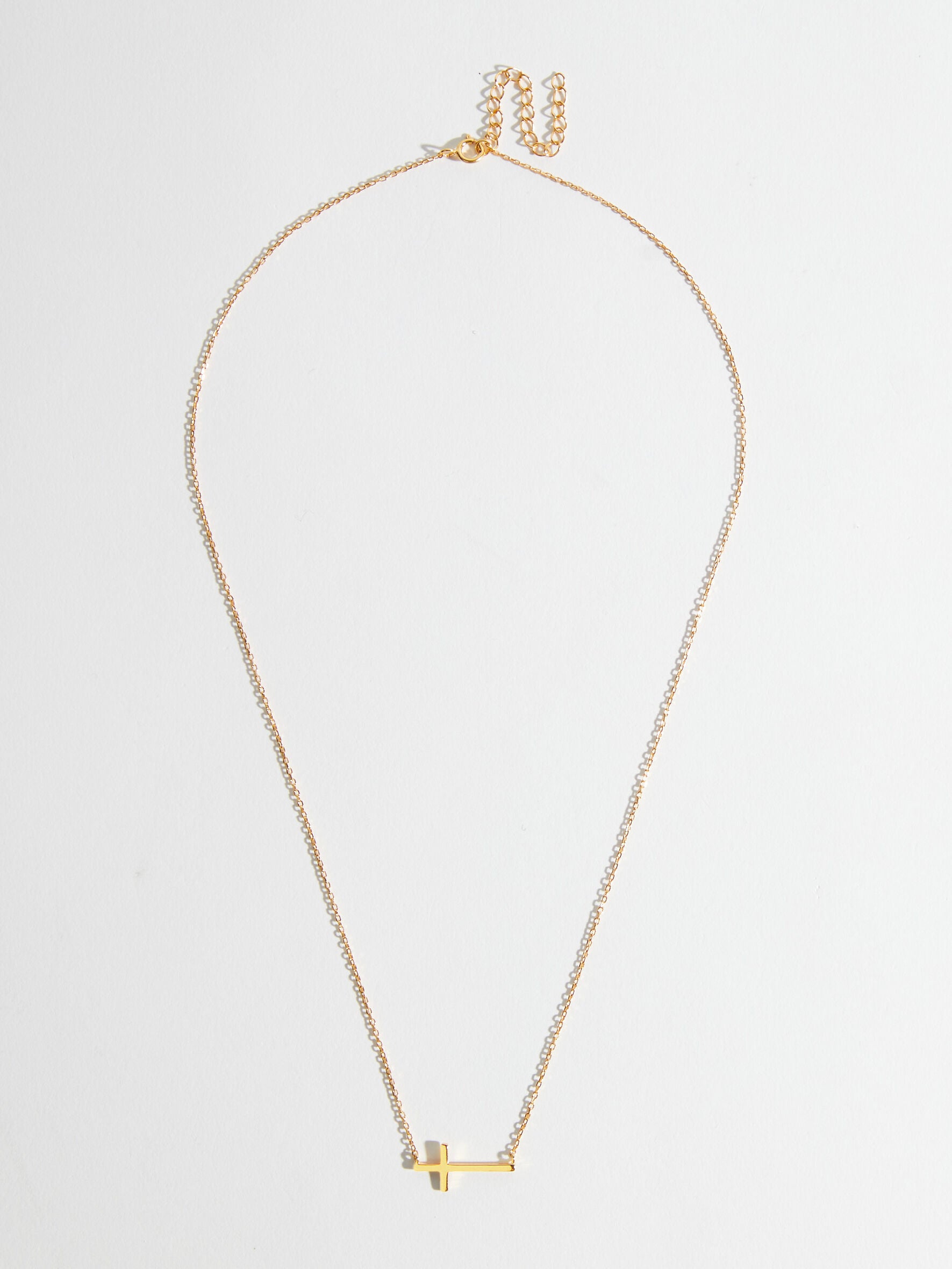18K Gold Plated Cross Necklace