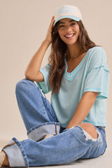 Ada Ribbed Boxy Tee