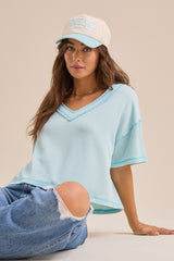 Ada Ribbed Boxy Tee